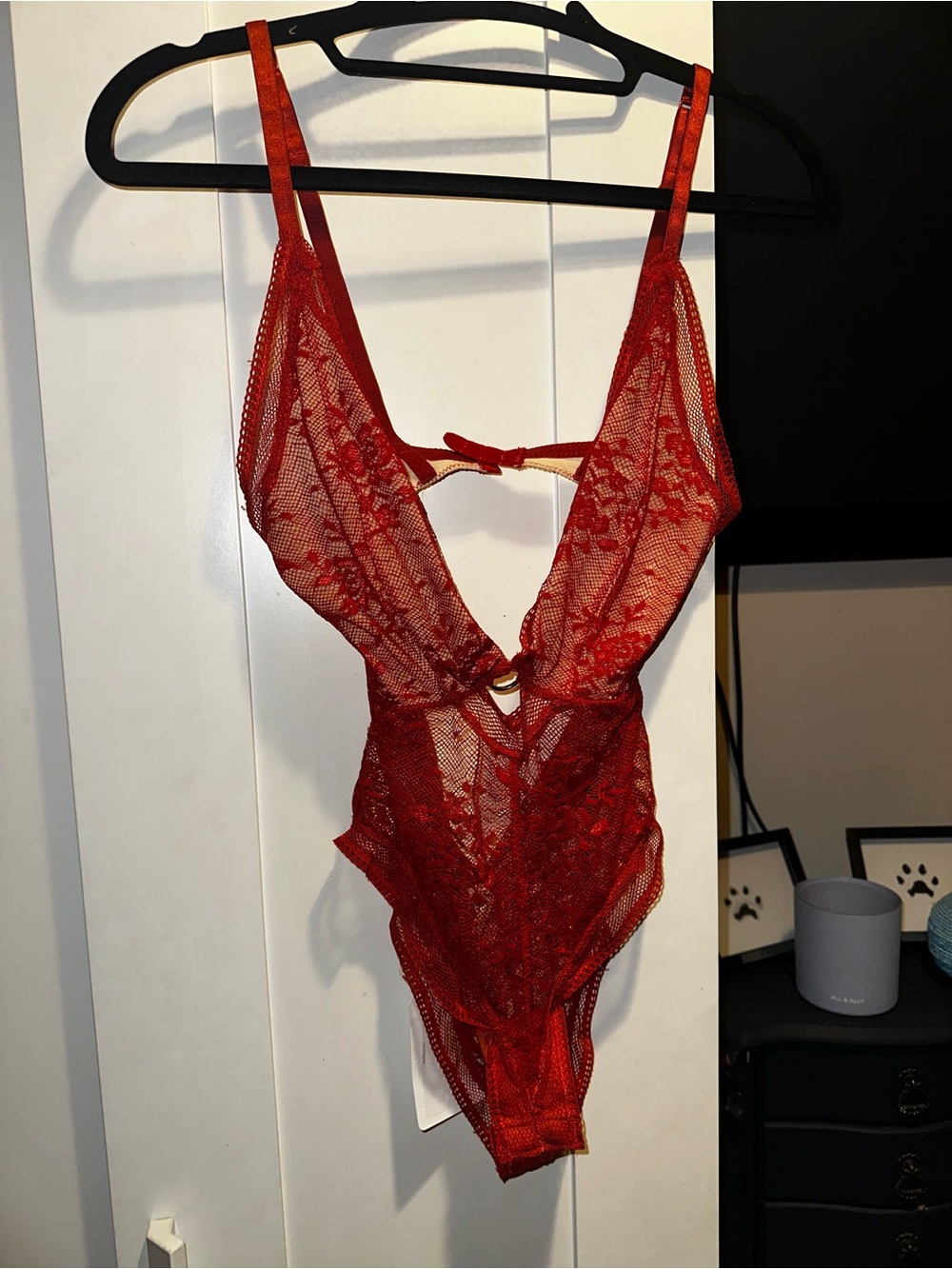 NWT Free People Rust Lace Bodysuit